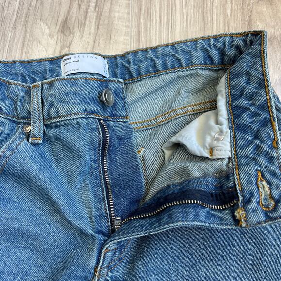 ASOS DESIGN Classic Rigid Medium Wash Jeans Size W30 L30 - Picture 7 of 9